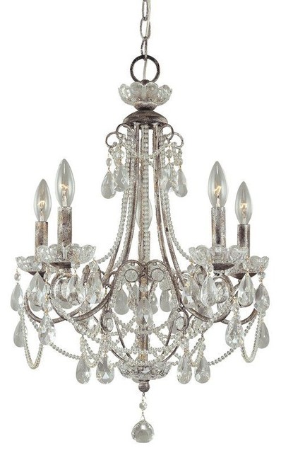3134 207 5 Light 25 In 1 Tier Candle Style Crystal Chandelier 3134 207 5 Light 25 In 1 Tier Candle Style Crystal Chandelier