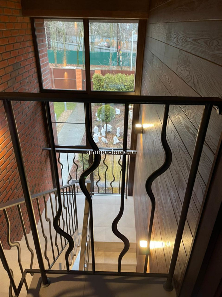 Лестница, латунное ограждение, Grande forge(Франция), коллекция "Графиня"