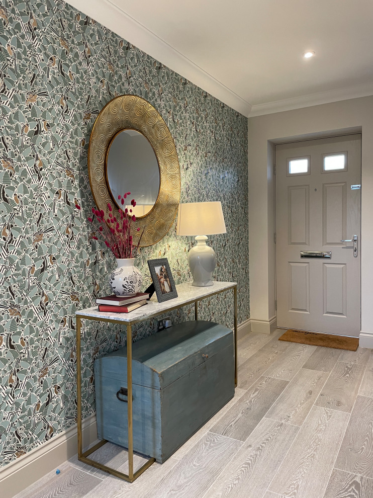 Family home design bursting with ]colour - Farmhouse - Hall - Other ...