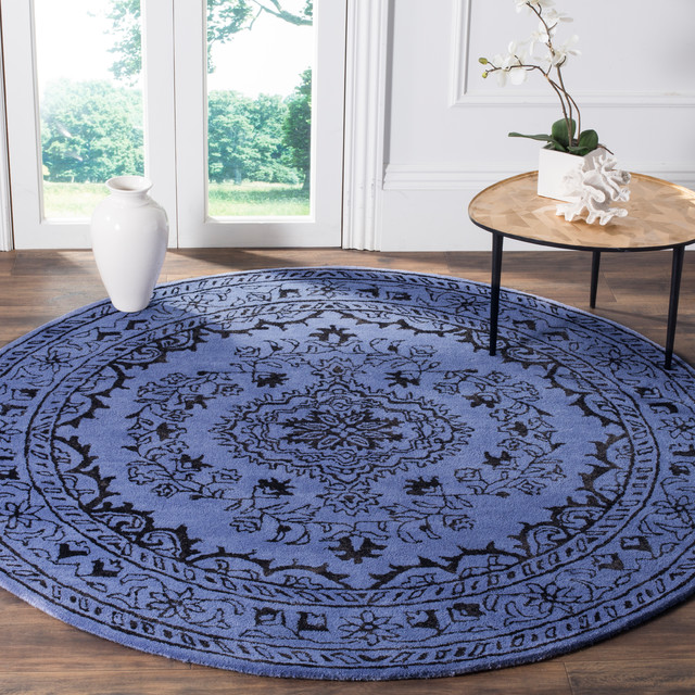 Safavieh Glamour Collection GLM533 Rug, 6' Round Traditional Area