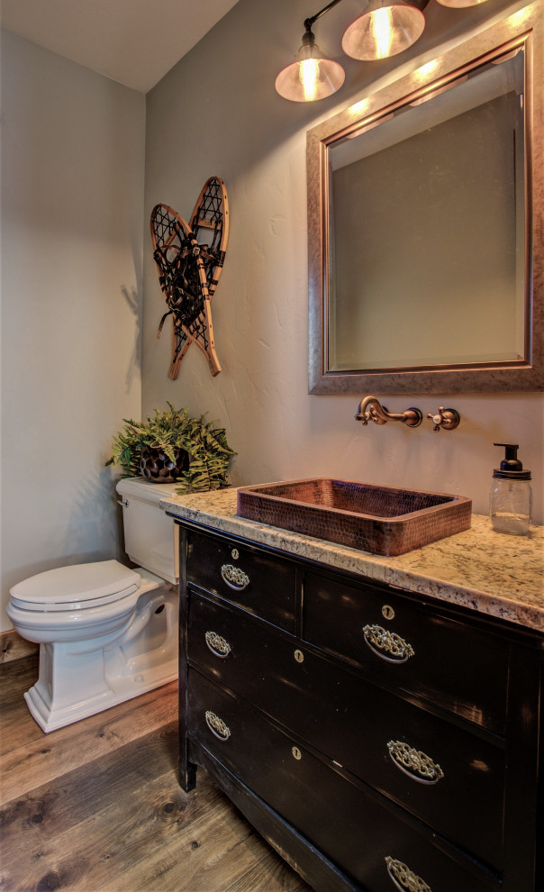 Inspiration for a rustic home design remodel in Denver