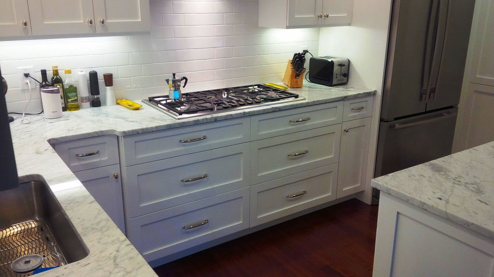 Example of a transitional kitchen design in Providence