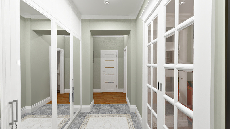 Проект городской квартиры для семьи с одним ребенком