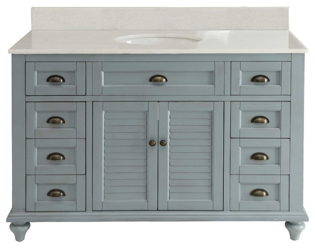 Glennville Vanity Set Light Blue 49 Farmhouse Bathroom