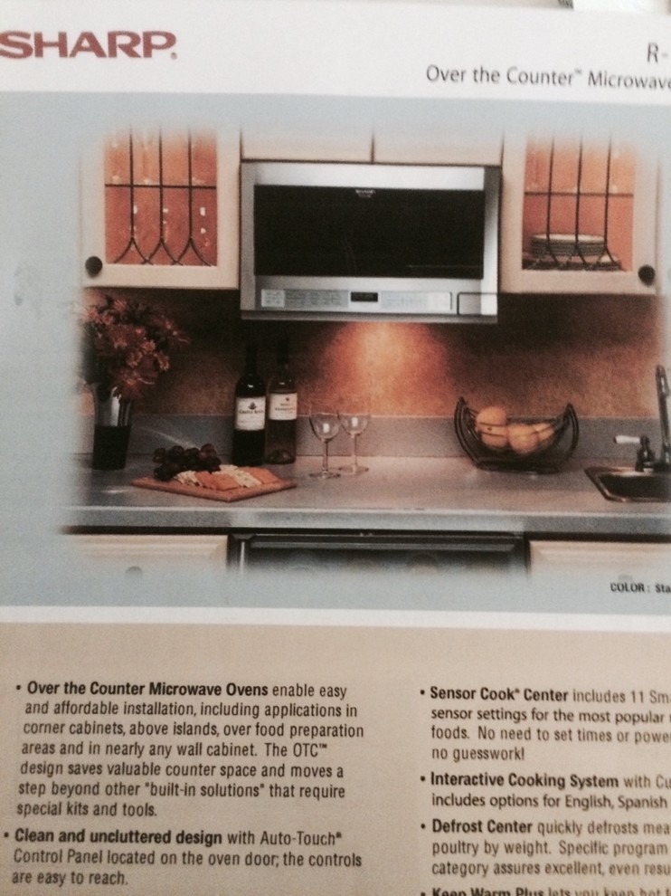 What to put over the range hood or microwave? Pros and cons?