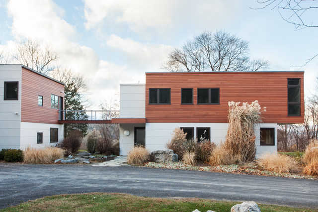 Upstate New York trendy-hus-og-facade