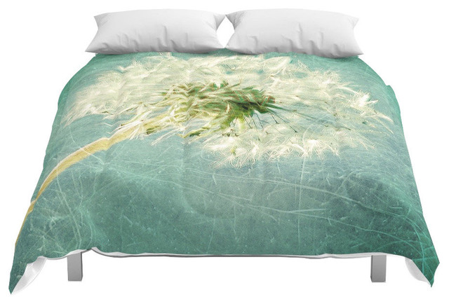 Society6 Dandelion Comforter Contemporary Comforters And
