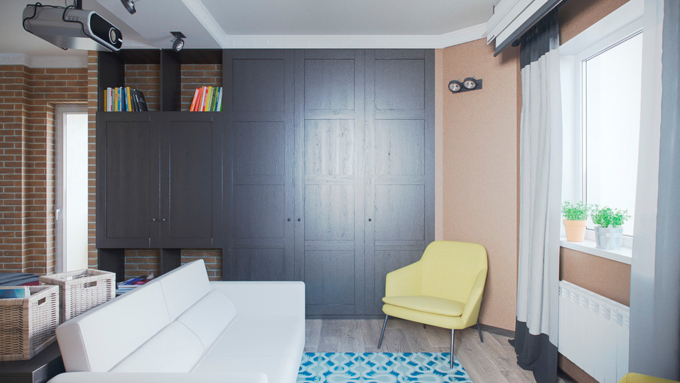 Современный интерьер с элементами лофт