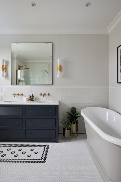 Eltham Villa coastal-bathroom