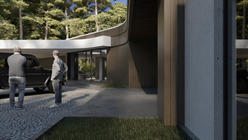 ВИЛЛА В ЛЕСУ В СТИЛЕ НЕО КОНСТРУКТИВИЗМА