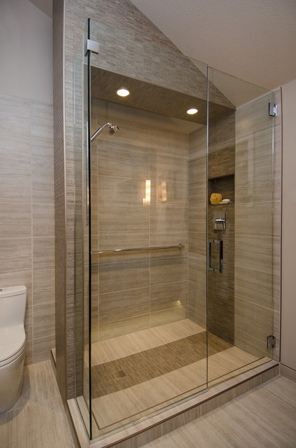 Master Bath With Vaulted Ceiling Remodel Contemporary