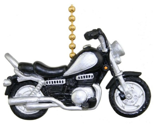Motorcycle Bike Cycle Biker Hog Fan Light Pull Chain