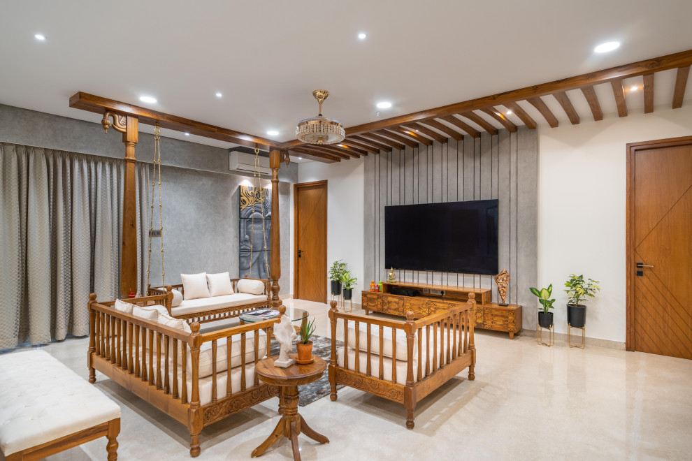 This is an example of a family room in Hyderabad.