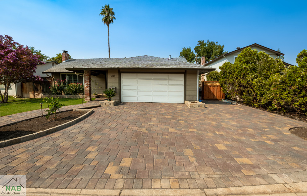 Pavers, lawn, pergola, and retaining wall installation in Pleasanton, CA