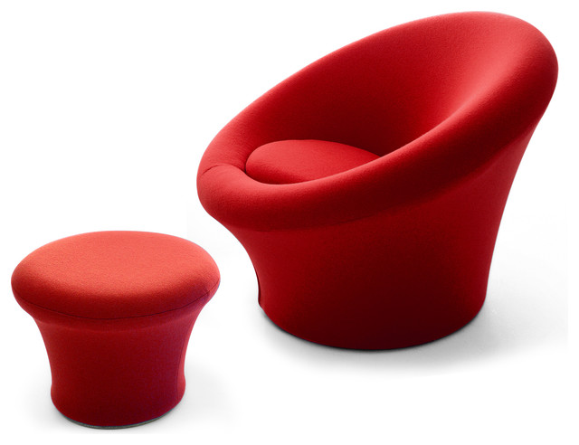 Artifort Mushroom Chair And Ottoman By Pierre Paulin Armchairs Artifort Mushroom Chair And Ottoman By Pierre Paulin Tonus Magenta