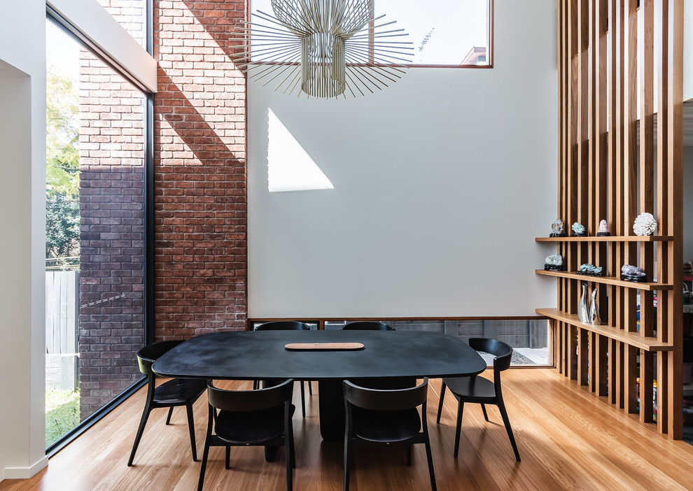 Photo of a contemporary dining room in Brisbane.