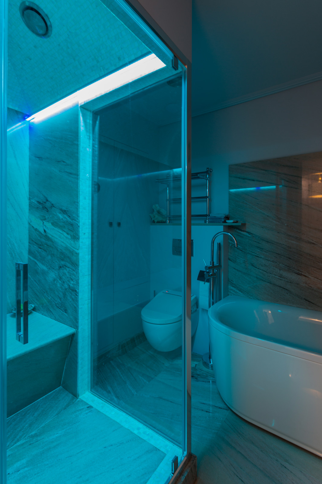 Хамам в квартире оттенки серого