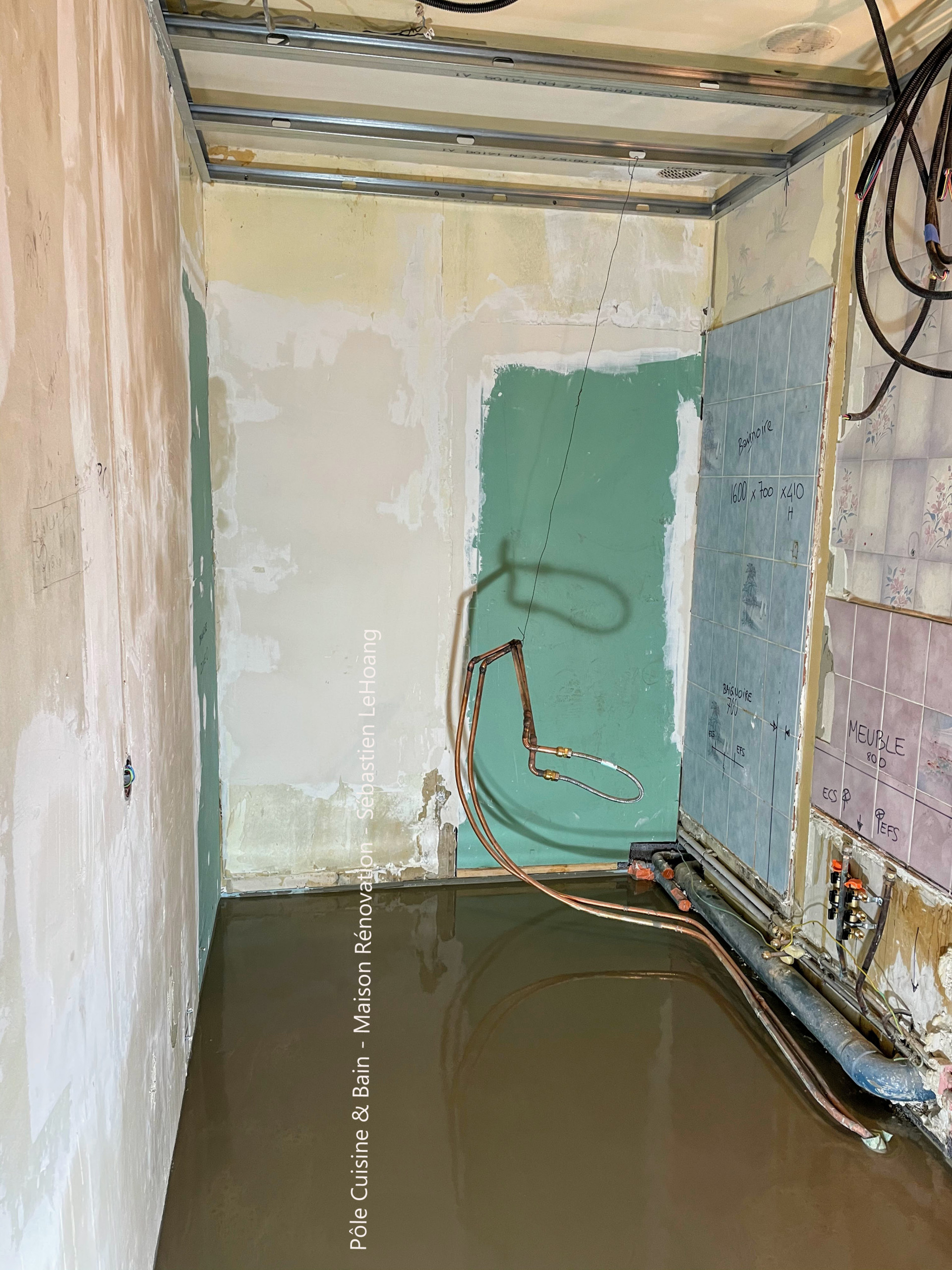 SALLE DE BAIN & SALLE D'EAU: rénovation totale pour un espace bain & douche