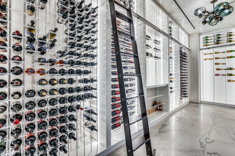 Stunning Modern Wine Wall Modern Wine Cellar Dallas by Vineyard