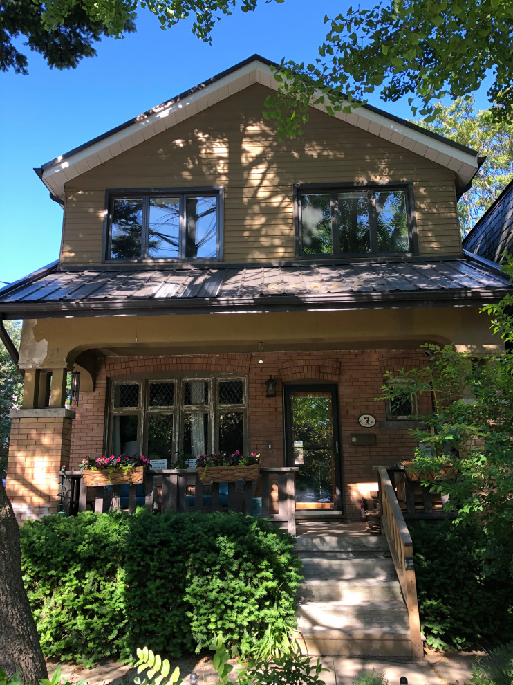 I love my peach brick house, but i have NO idea what colour to paint!