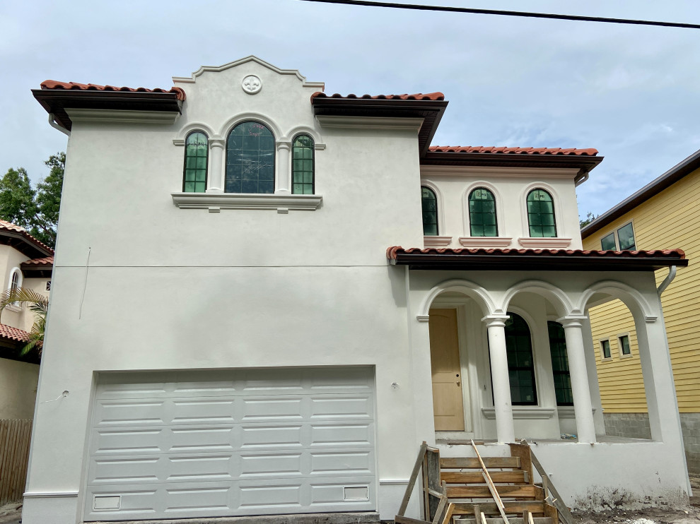 Greek villa exterior trim color?