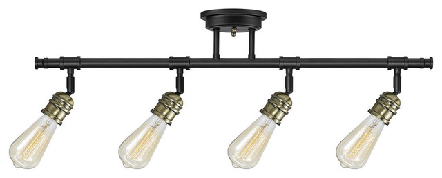 Rennes 4 Light Dark Bronze Track Bulbs Included Rennes 4 Light Dark Bronze Track Bulbs Included Lighting