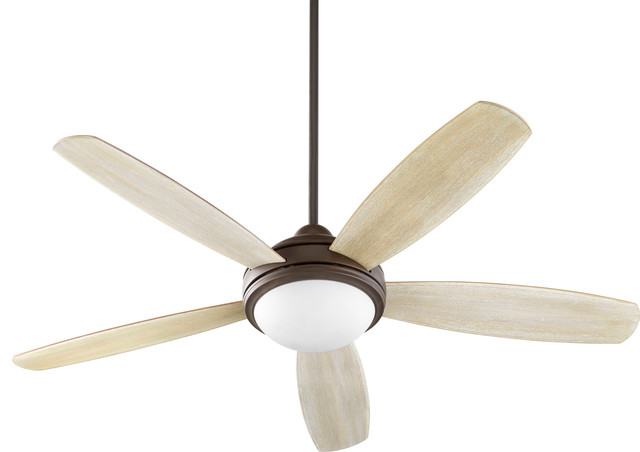 Quorum International Colton 52 Fan Oiled Bronze With Satin Opal