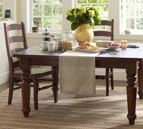 Sumner Square Fixed Dining Table | Pottery Barn