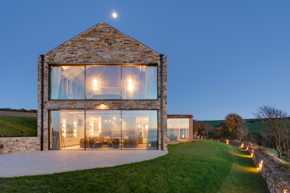 This is an example of a contemporary home design in Cornwall.