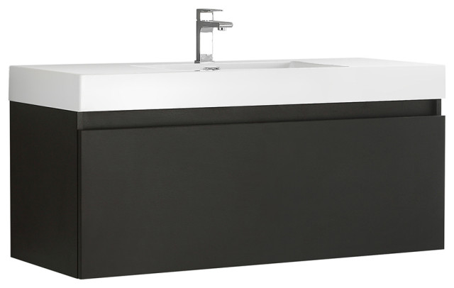 Fresca Mezzo 48 Wall Hung Cabinet With Integrated Sink Modern