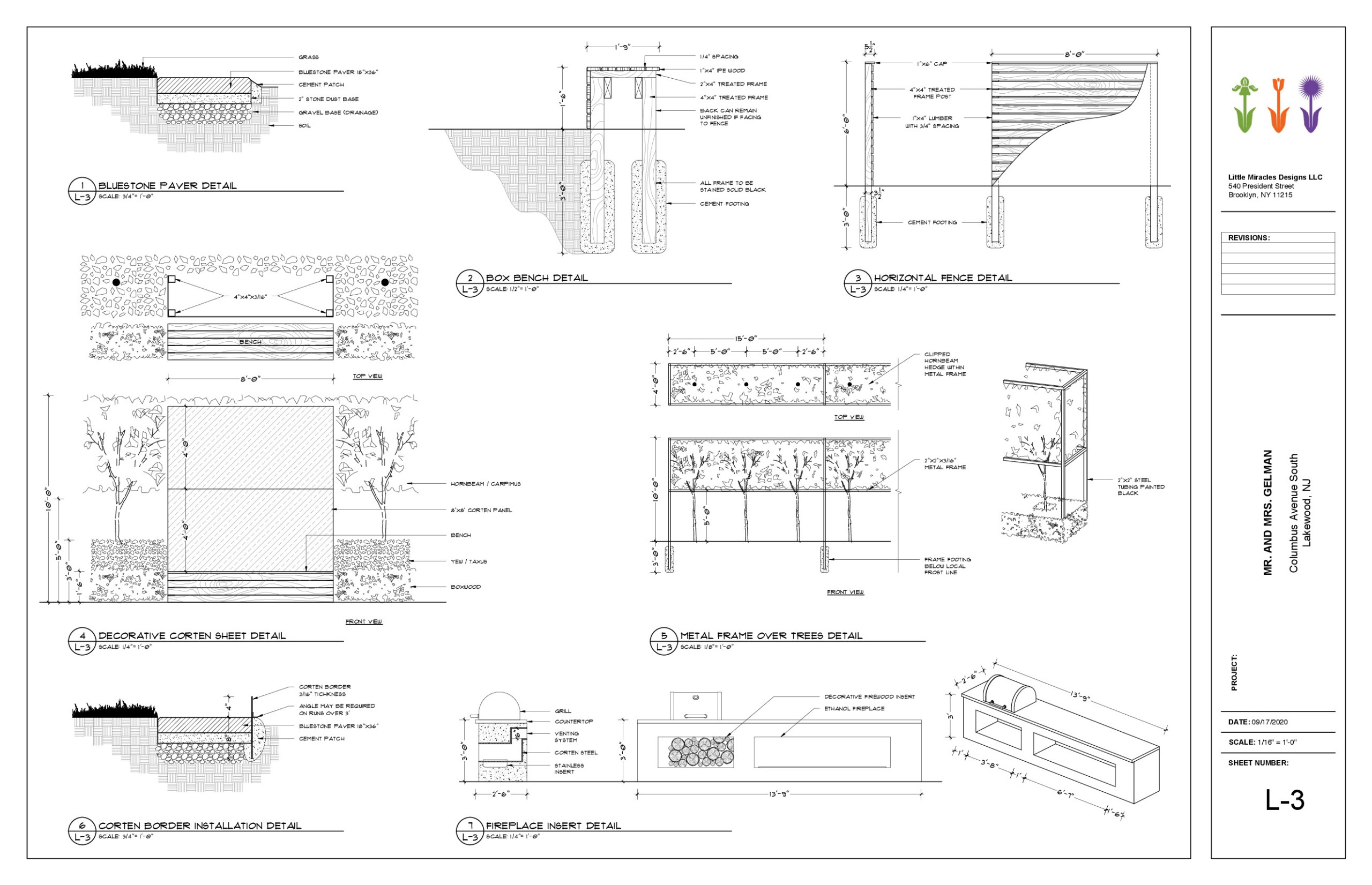 CAD Drawings presentation with details and 3D renderings