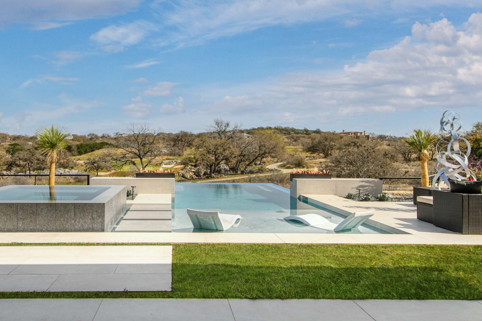 Custom Home Modern Pool Austin by WoodCo Houzz