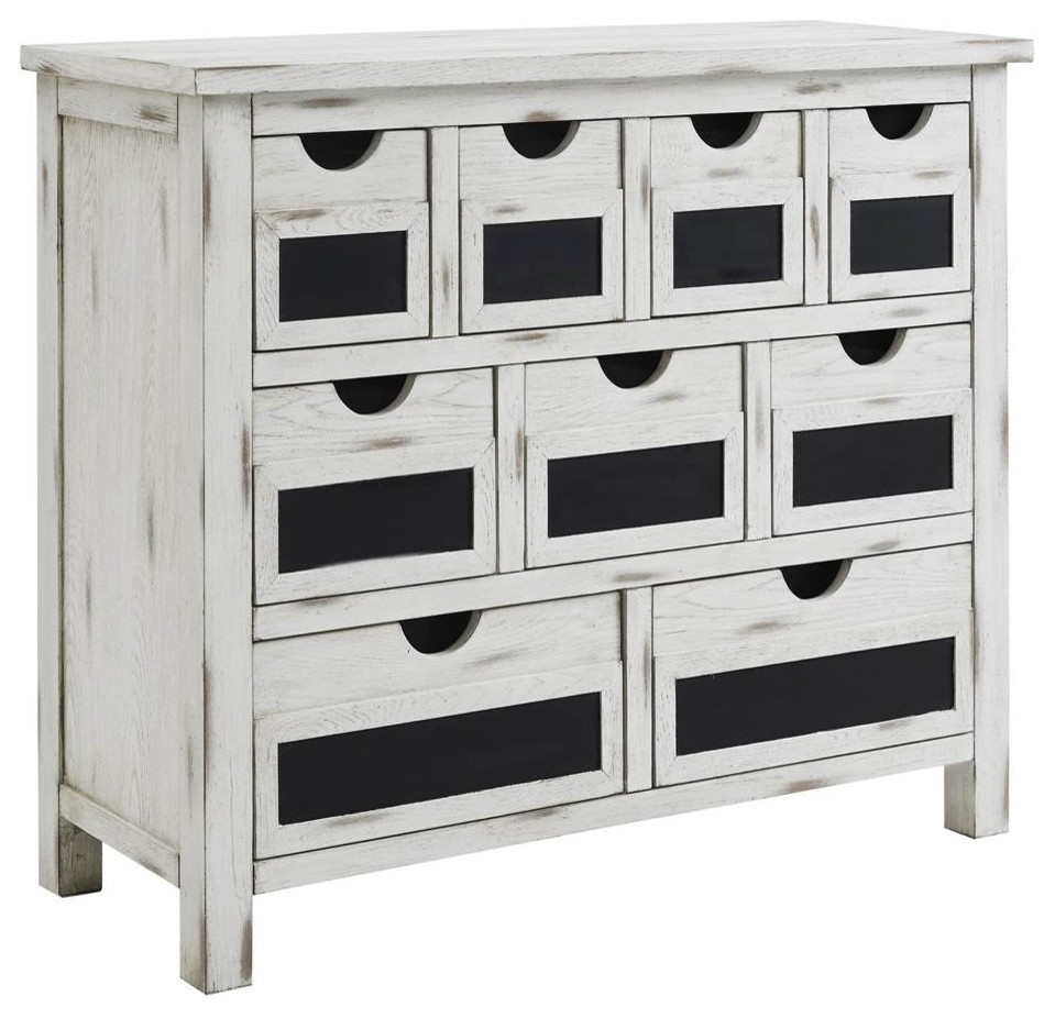 Chalkboard Fronts Drawer Chest In White Farmhouse Accent