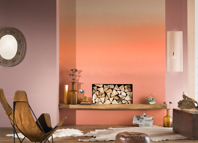 African Sunrise contemporary-living-room