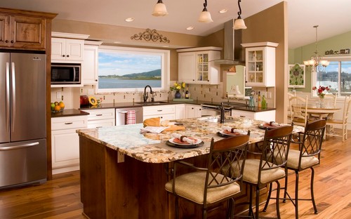 Splendor White Granite Kitchen Countertops Design Ideas
