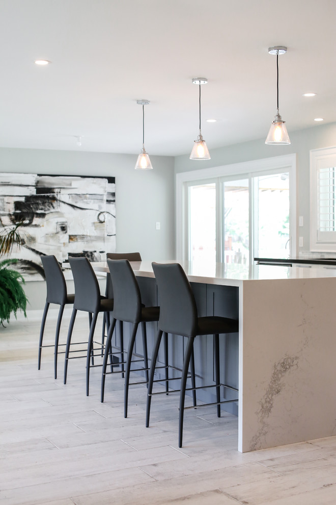 Inspiration for a transitional home design remodel in Toronto