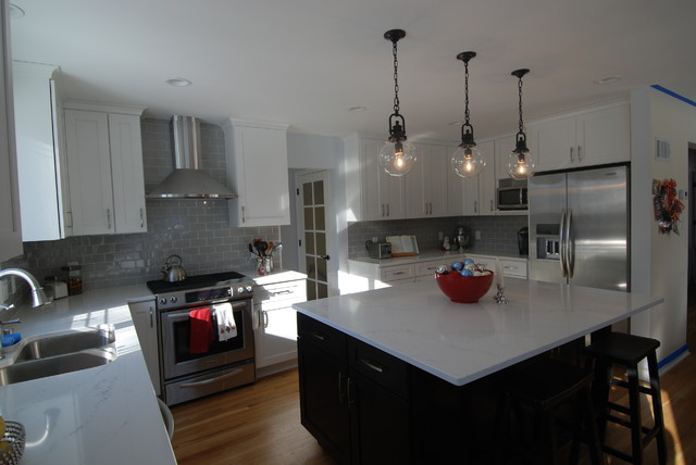 Transitional Open Kitchen transitional