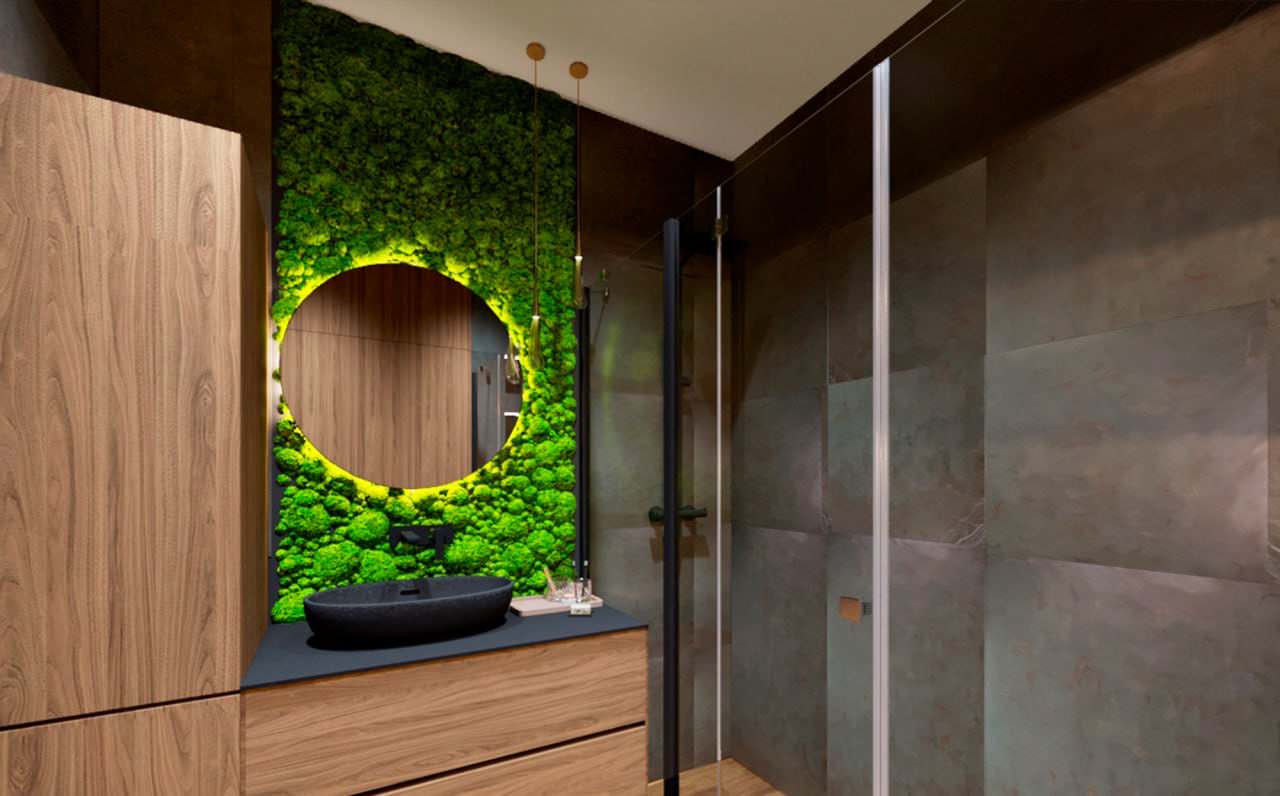 Дизайн интерьера в квартире (ЖК Охтапарк)