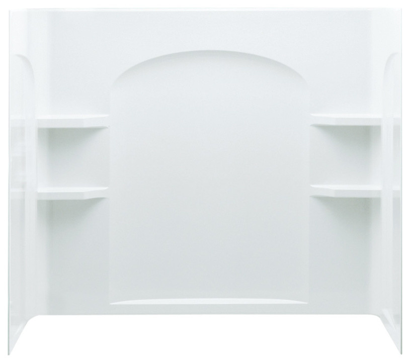 Sterling Ensemble Vikrell Bathtub Wall Surround, White Shower Stalls