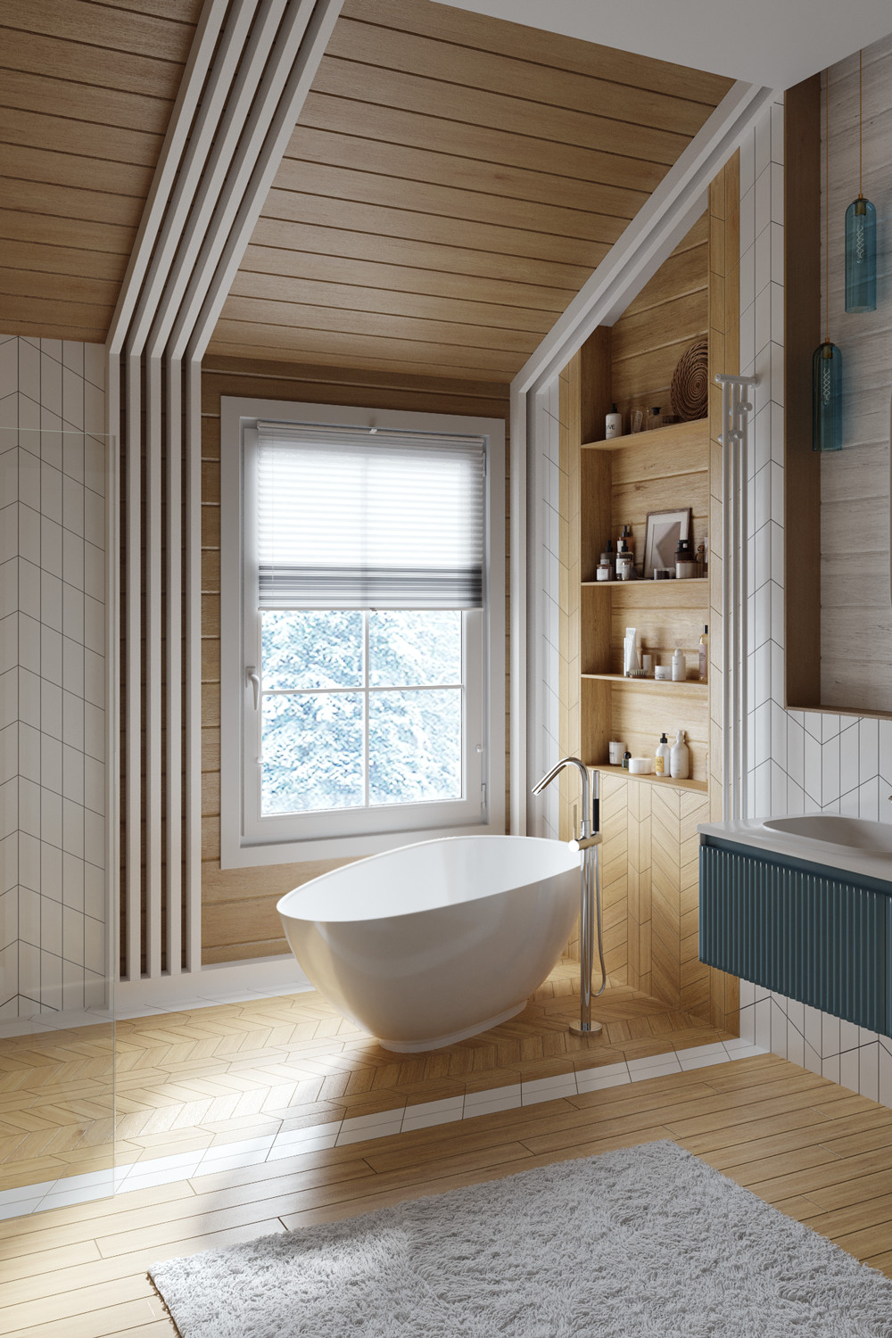 Визуализация с/у второго этажа загородного дома