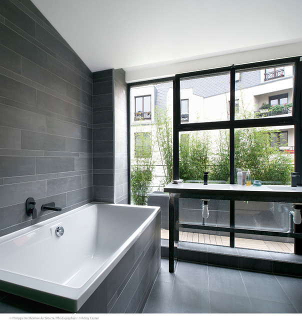 Passage des Soupirs modern-badezimmer