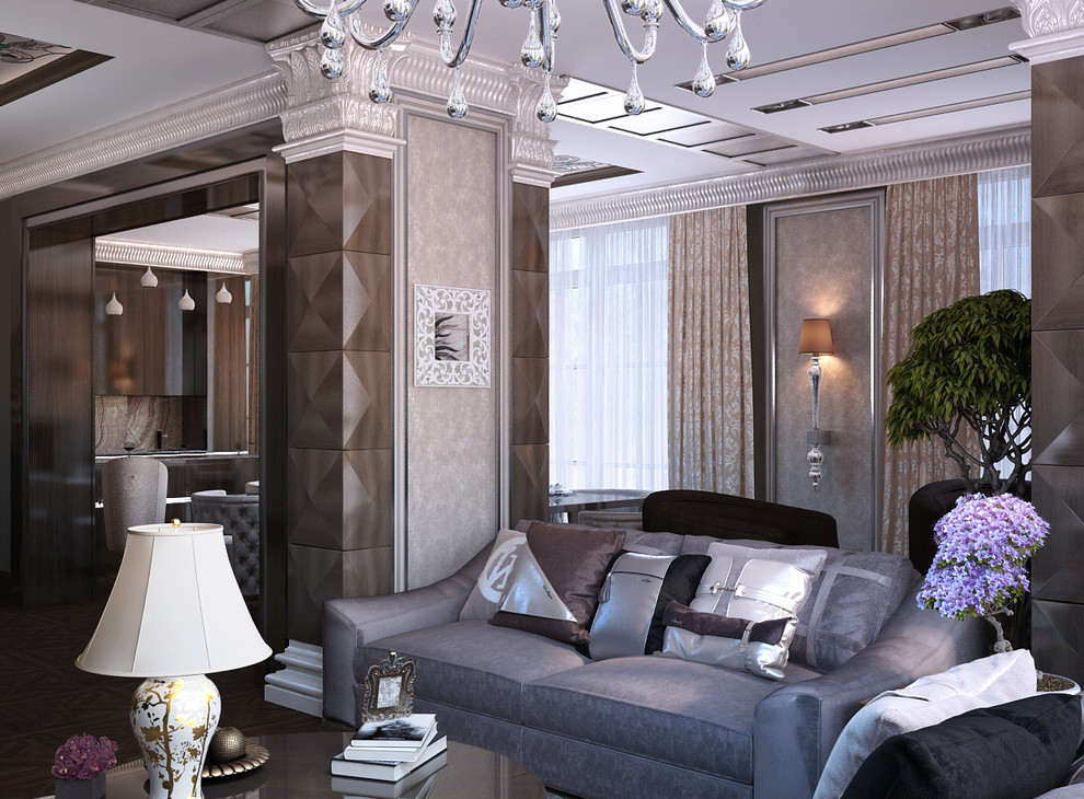 гостиная в стиле арт деко