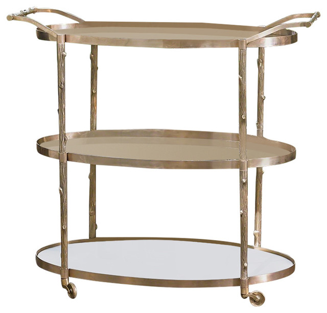 Arbor Bar Cart By Global Views Brass