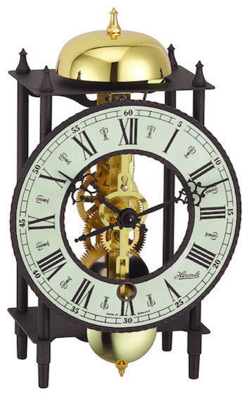 Bonn Skeleton Table Clock Black Traditional Desk And Mantel Bonn Skeleton Table Clock Black Traditional Desk And Mantel Clocks By Hermle North America