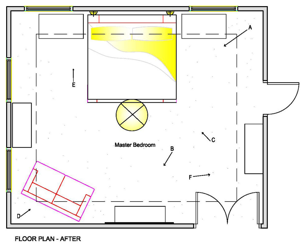 After - Master Bedroom Plan