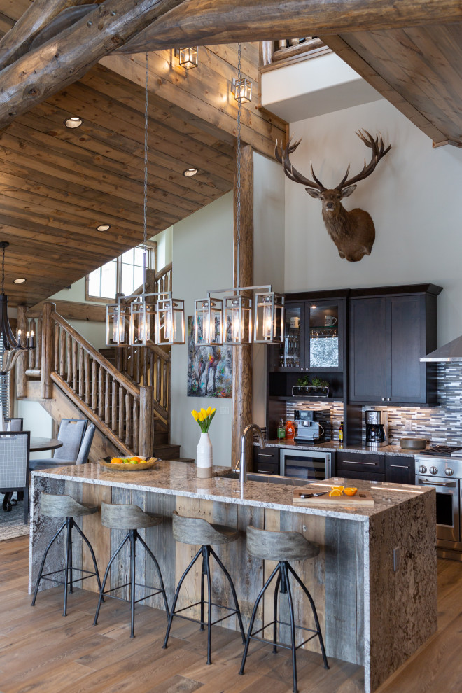 Inspiration for a transitional home design remodel in Denver