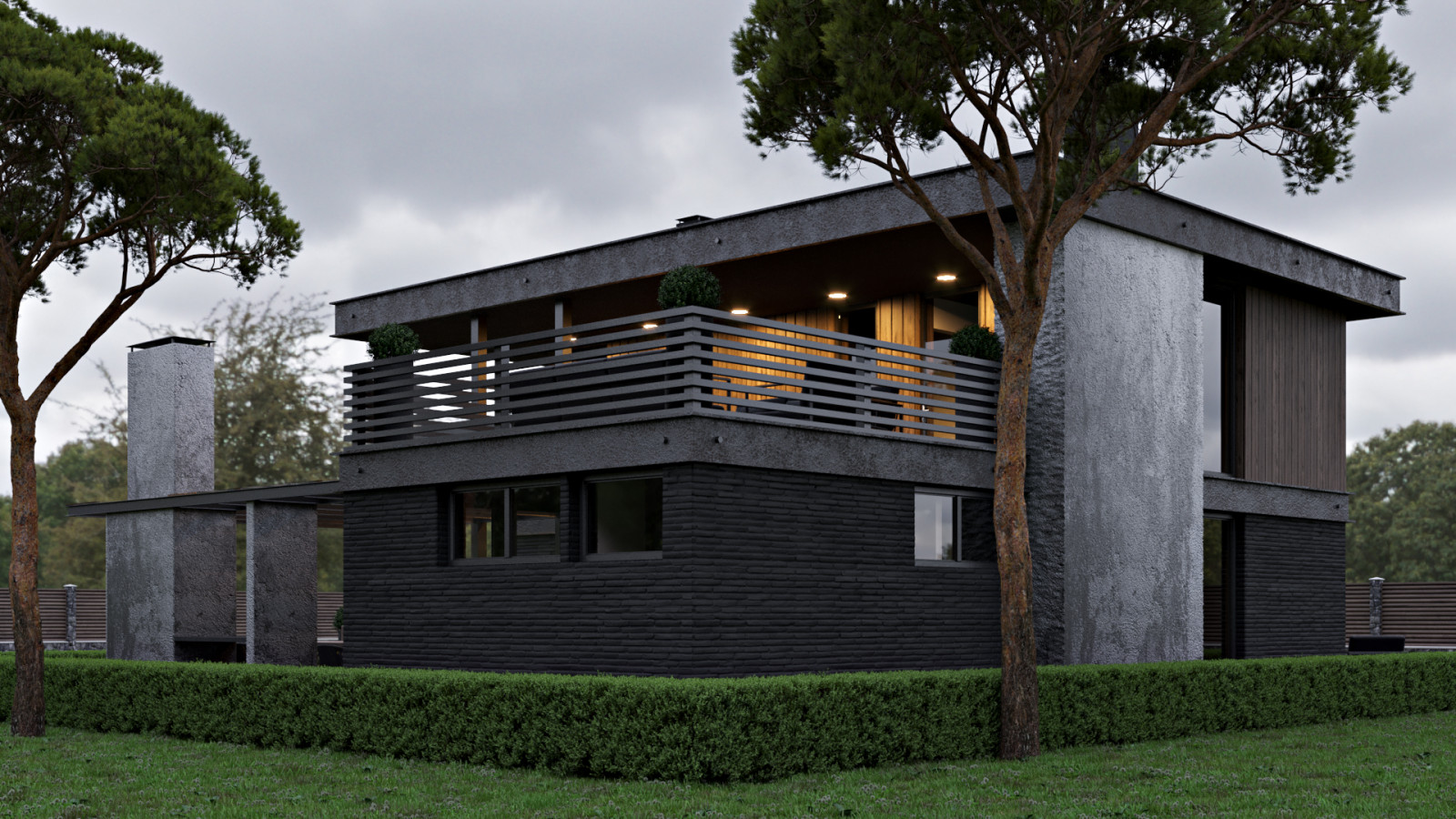 Дача с сауной и террасой