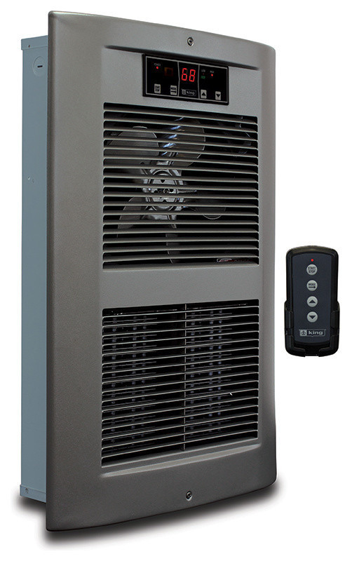 LPW ECO2S Wall Heater 240V 4500W, Satin Nickel Space Heaters by