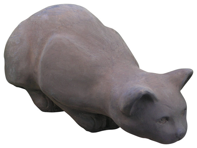 Nichols Bros Stoneworks Small Crouching Cat Garden Statue For A - Garden Cat Statue Nz Nichols Bros Stoneworks Small Crouching Cat Garden Statue For A - Garden Cat Statue Nz