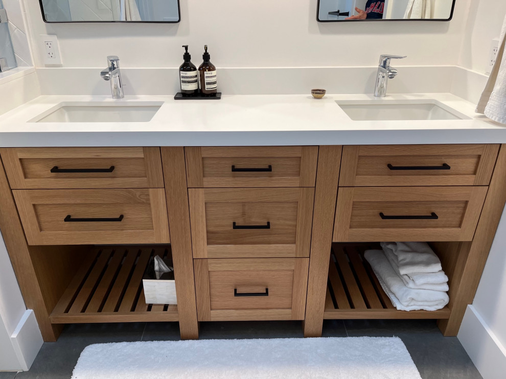 Shaker Paint and Rift White Oak Full Overlay